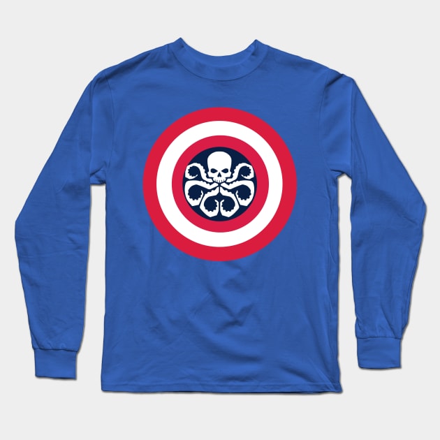 CAPTAIN HYDRA SHIELD Long Sleeve T-Shirt by cast8312